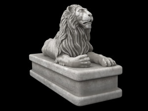 Lion statue Modelo 3D