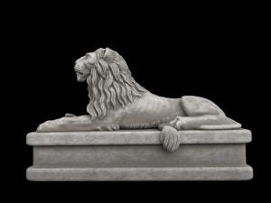 Lion statue Model 3D