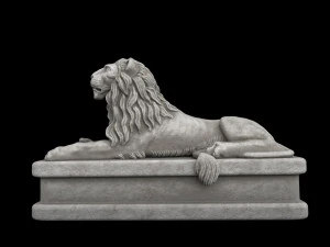 Lion statue 3D Model