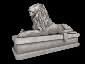 Lion statue Model 3D