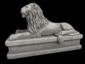 Lion statue Model 3D