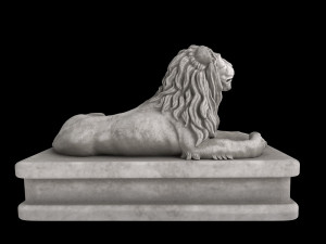 Lion statue Model 3D