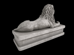 Lion statue Model 3D