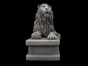 Lion statue Model 3D