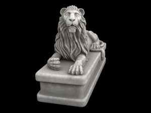 Lion statue Model 3D