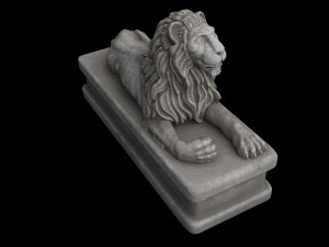 Lion statue Model 3D