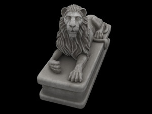 Lion statue Model 3D