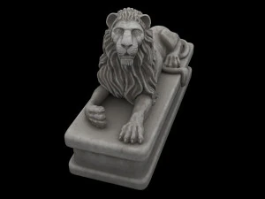 Lion statue 3D Model