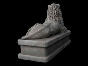 Lion statue Model 3D