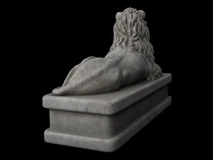 Lion statue 3D Model