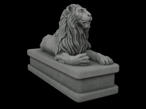 Lion statue Modelo 3D