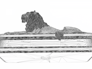Lion statuette 3Dプリントモデル