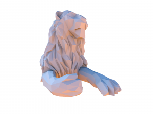 Low poly cartoon lion 3D 模型