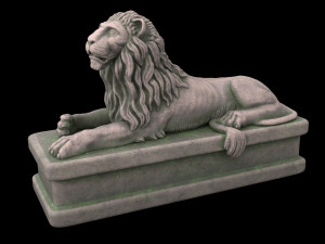 Lion statue Modelo 3D