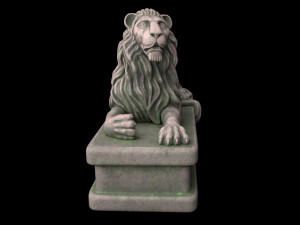 Lion statue Modelo 3D