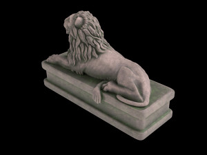 Lion statue Modelo 3D