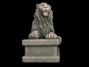 Lion statue Modelo 3D
