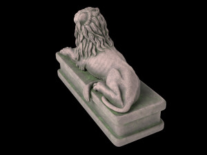 Lion statue Modelo 3D