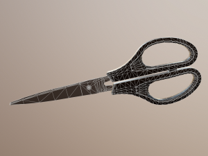 Simple Scissors 3D Model
