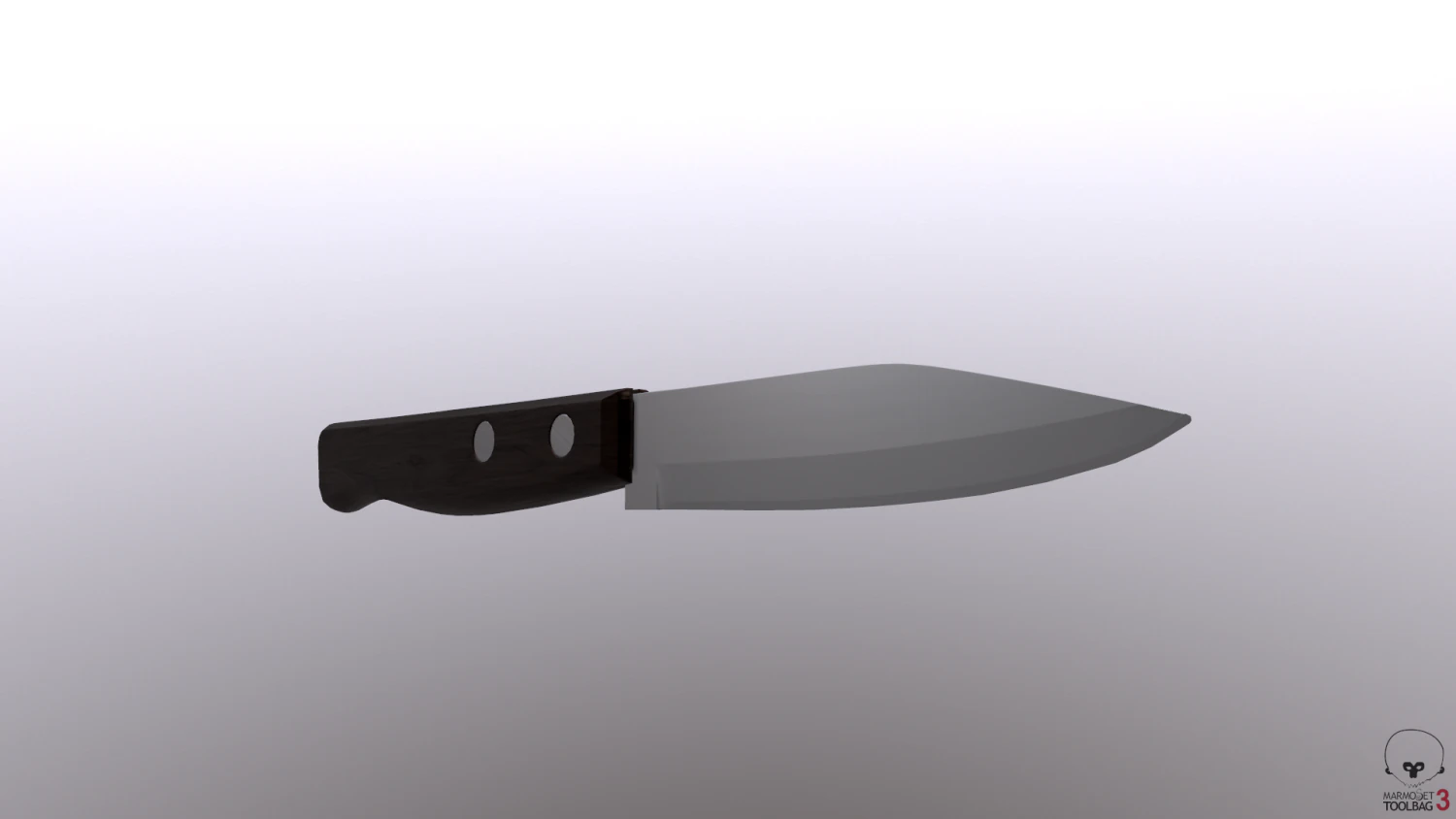 Small Kitchen Knife 3D Model .c4d .max .obj .3ds .fbx .stl .blend 