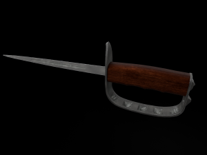 US 1917 Trench Knife Modello 3D
