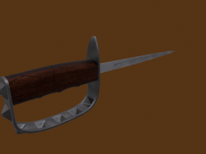US 1917 Trench Knife Modello 3D