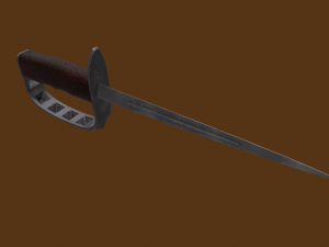 US 1917 Trench Knife Modello 3D