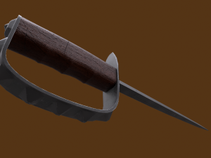 US 1917 Trench Knife Modello 3D