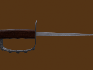 US 1917 Trench Knife Modello 3D