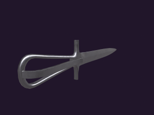 French Nail Trench Knife 3D Model