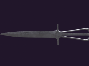 French Nail Trench Knife 3D Model