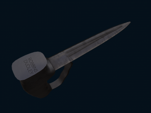 British WWI Robbins of Dudley Push Dagger 3D Модель