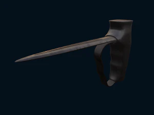 British WWI Robbins of Dudley Push Dagger 3D Model