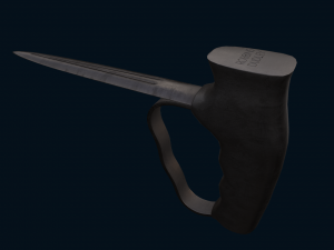 British WWI Robbins of Dudley Push Dagger 3D Модель