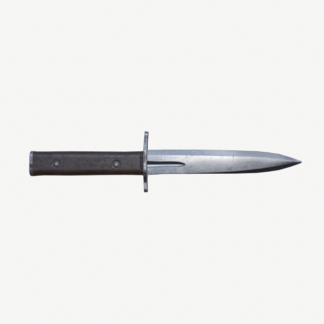 Italian WWI Arditi Dagger 3D-Modell .c4d .max .obj .3ds .fbx .stl .blend 