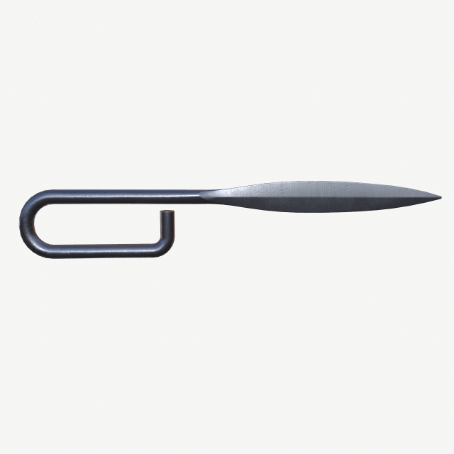 French Nail Trench Knife Original Version 3D Model .c4d .max .obj .3ds .fbx .stl .blend 