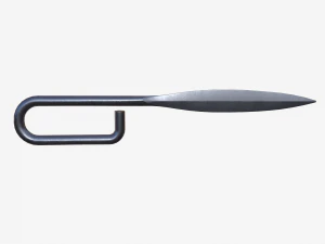 Versione originale del coltello da trincea per unghie francese Modello 3D