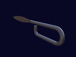French Nail Trench Knife Original Version 3D Model