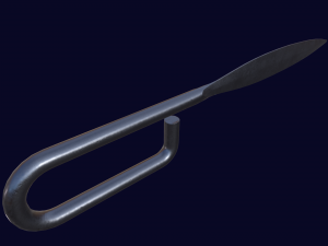 French Nail Trench Knife Original Version 3D Model