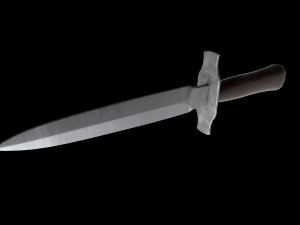 French WWI Model 1916 Trench Dagger 3D Model