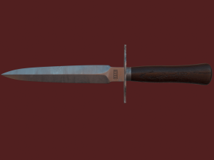 French WWI Model 1916 Trench Dagger 3D Model