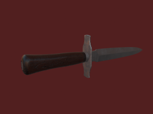 French WWI Model 1916 Trench Dagger 3D Model