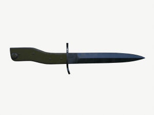 German WWI Combination Trench Dagger-Bayonet 3D Model