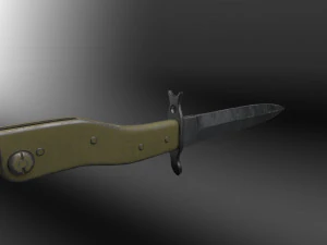 German WWI Combination Trench Dagger-Bayonet 3D Model