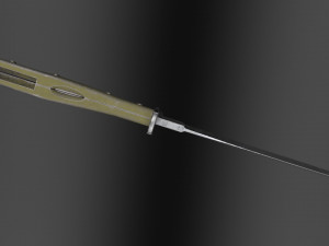 German WWI Combination Trench Dagger-Bayonet 3D Модель