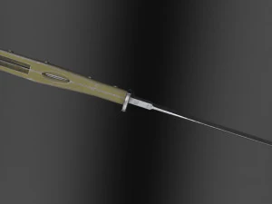 German WWI Combination Trench Dagger-Bayonet 3D Model