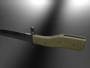 German WWI Combination Trench Dagger-Bayonet 3D Модель