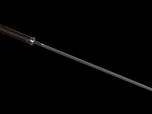 German WWI M1898-05 Butcher Sawback Bayonet 3D Model