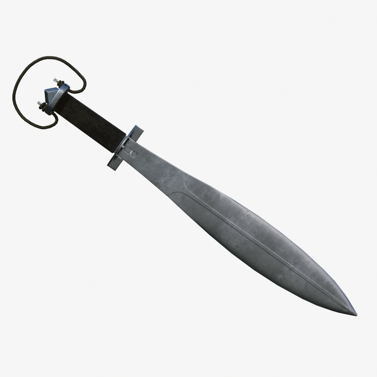 Welsh Knife 1916 3D Model .c4d .max .obj .3ds .fbx .stl .blend 