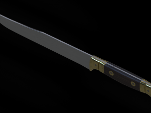 French WWI Butcher Knife 3D 模型